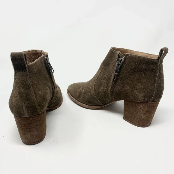 Madewell The Brenner Heel Boot‎ in Tan Suede - Picture 7 of 11